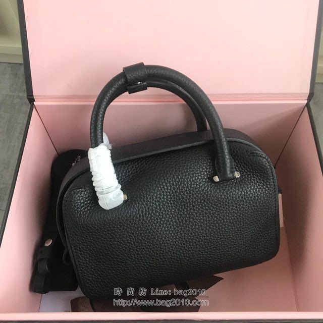 DELVAUX女包 Delvau單肩斜挎包 半手工Cool box 小號 德爾沃女手提包 手拎包 黑銀  fcs1179